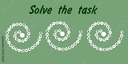 Activity sheet for preschool activities, math template, counting to 10, additional education