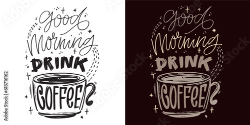 Cute hand drawn doodle lettering postcard. T-shirt design, mug print, tee design, lettering art.