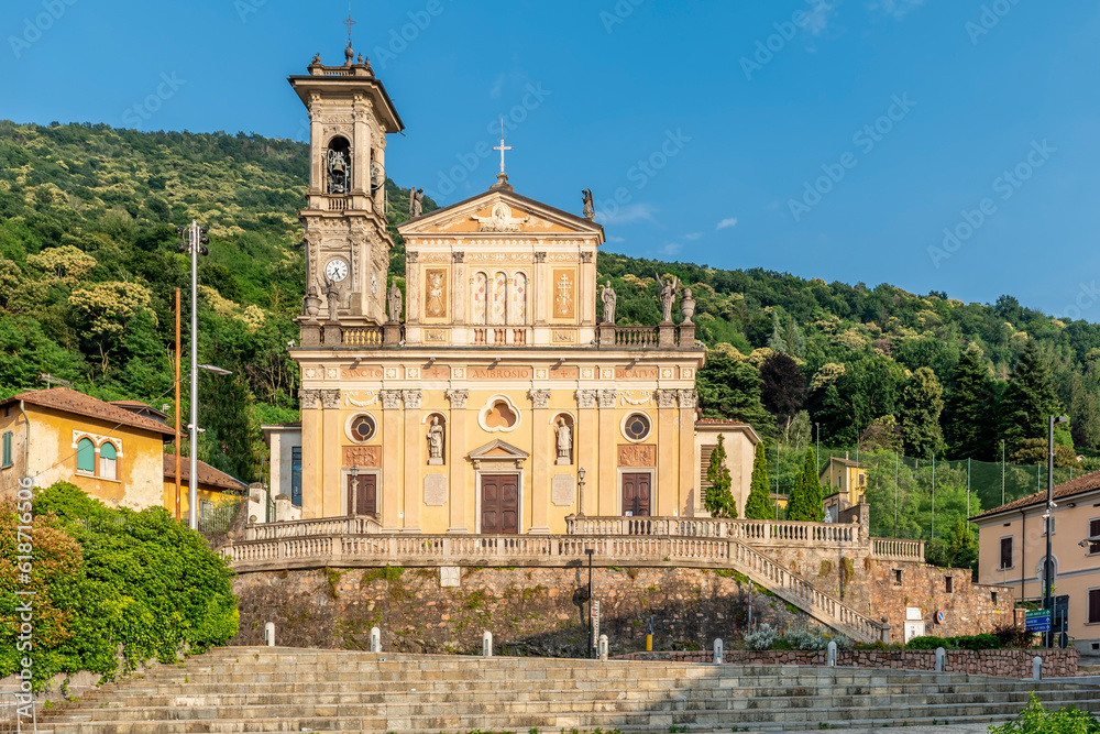 Parish Church of Sant'Ambrogio, Porto Ceresio, Italy