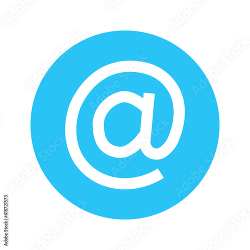 mail icon in a blue circle