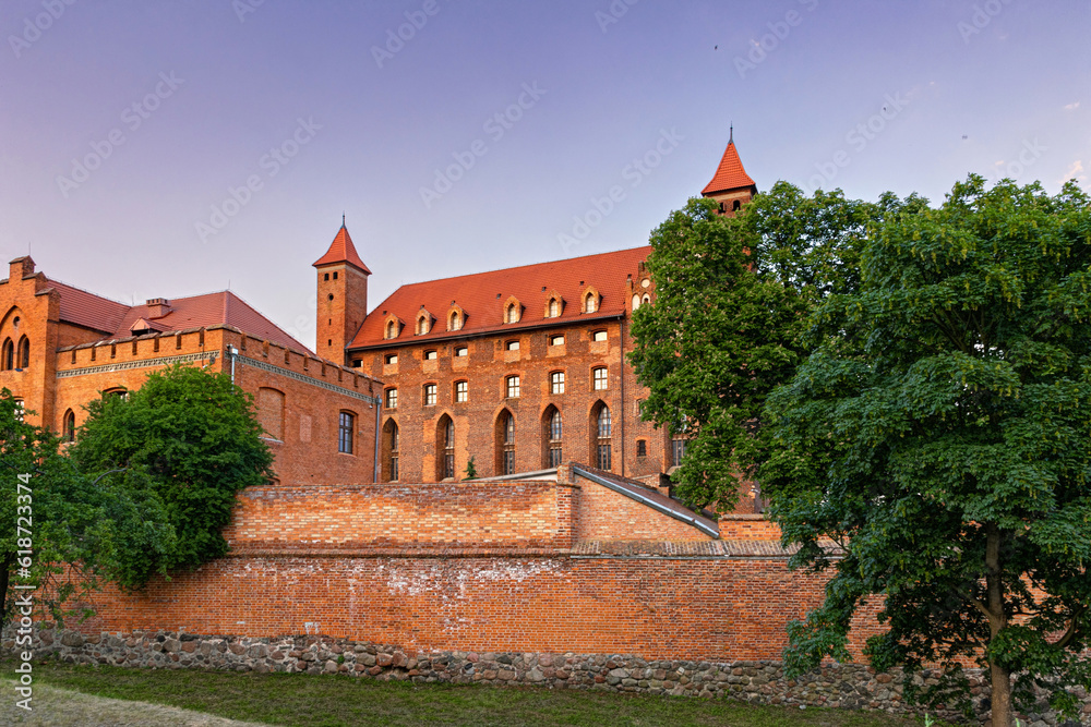 Ancient beautiful gothic teutonic Gniew Castle	