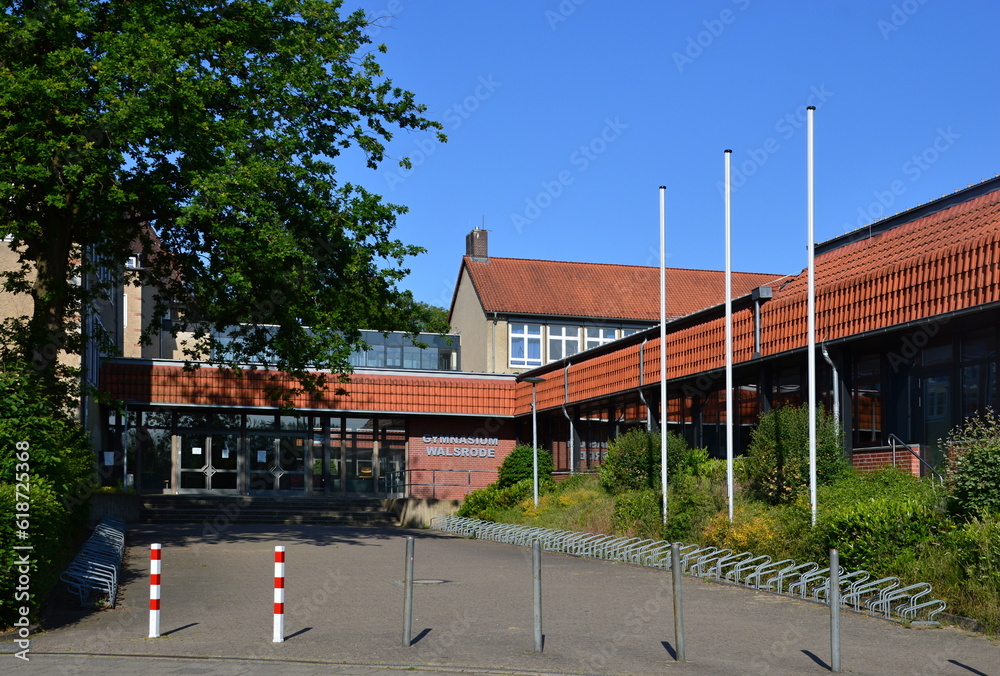 High School in the Town Walsrode, Lower Saxony