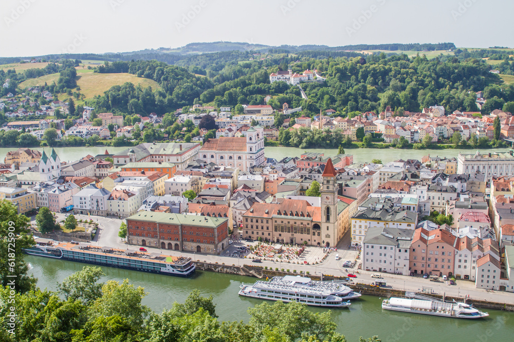 view on the old town of Passau Germany