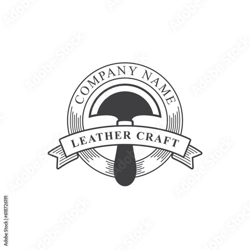 illustration of leather craft, vector art.