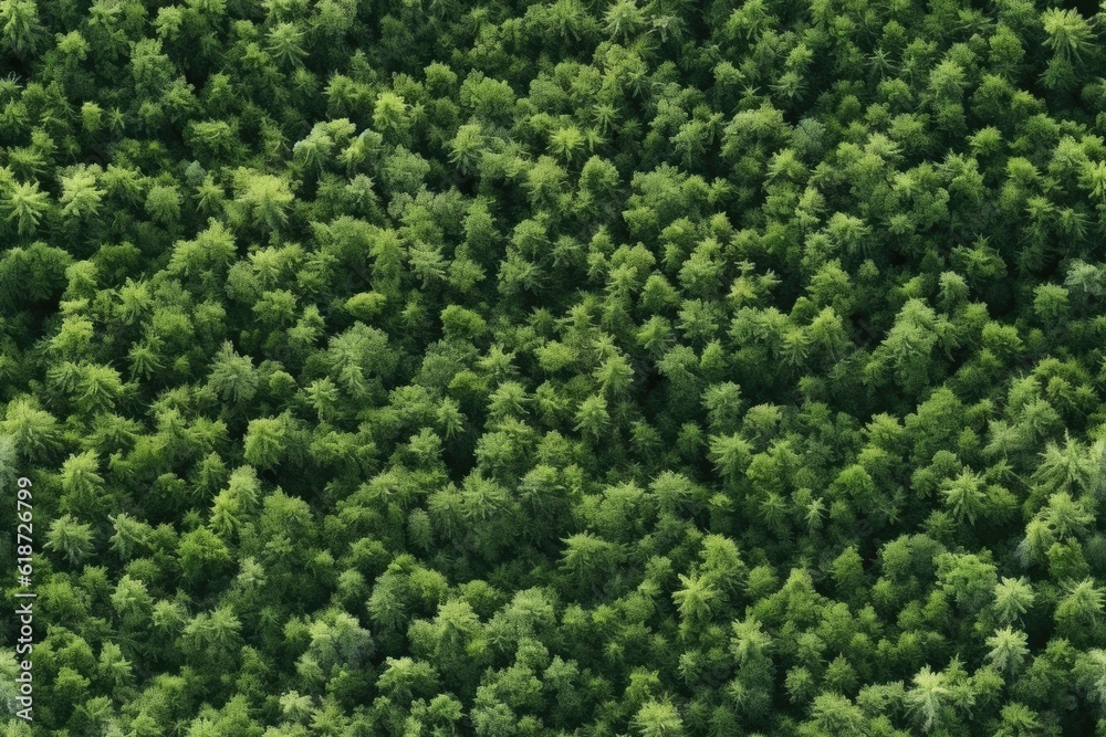 Top view of the forest, seamless