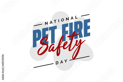 national pet fire safety day, background template Holiday concept