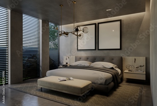 Modern Contemporary Bedroom and Natural Tones