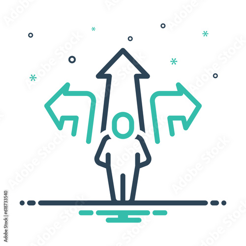 Mix icon for decision
