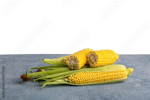 Fresh yellow corn on the co...