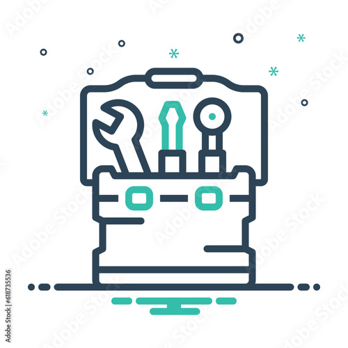Mix icon for toolbox