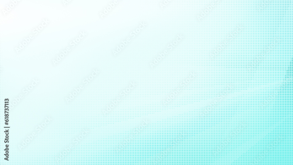 Abstract bright turquoise halftone pattern on white with copy space. Dotted background for template, brochure, business card, web page etc. 4k resolution. Abstract bright turquoise halftone pattern on white with copy space. Dotted background for template, brochure, business card, web page etc. 4k resolution.