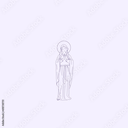 THESE HIGH QUALITY MOTHER MARIA VECTOR FOR USING VARIOUS TYPES OF DESIGN WORKS LIKE T-SHIRT, LOGO, TATTOO AND HOME WALL DESIGN