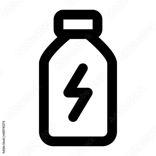energy drink line icon