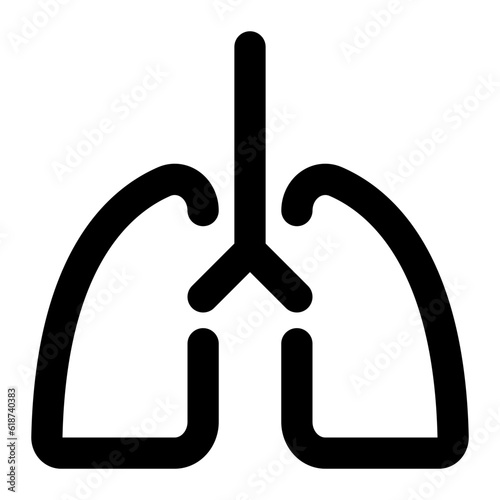 lung line icon