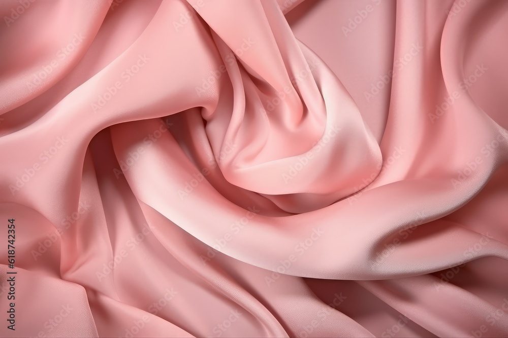 Obraz premium Soft pink fabric background. Generate Ai