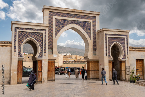 Iconic city gate Bab Rcif in the medina of Fes in Morocco © imagoDens