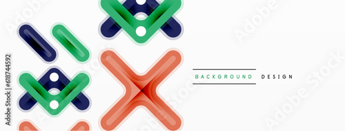 Minimal geometric background cross line. Design for wallpaper, banner, background, landing page, wall art, invitation, prints, posters