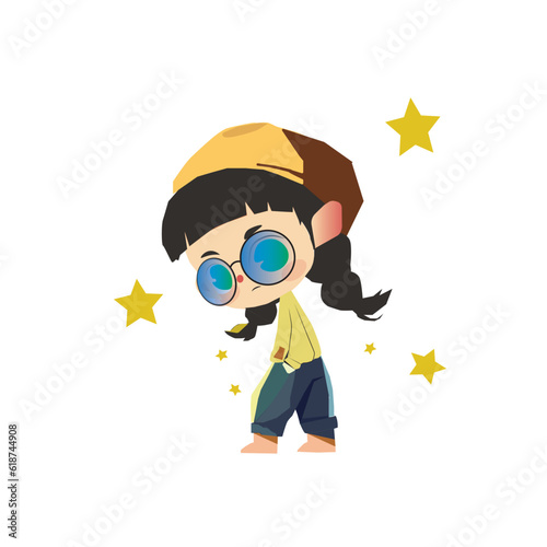minnos illustrtaion charachter flat design 