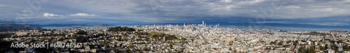 San Francisco panoramic view from Twin Peaks