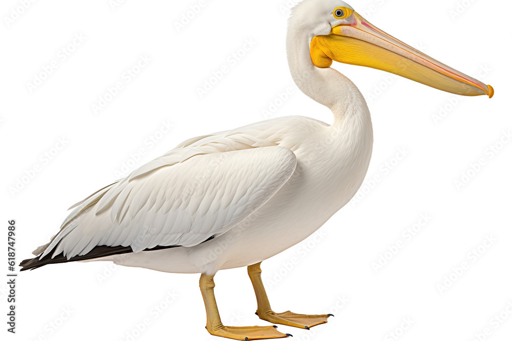 Obraz premium pelican. Transparent background. generative AI