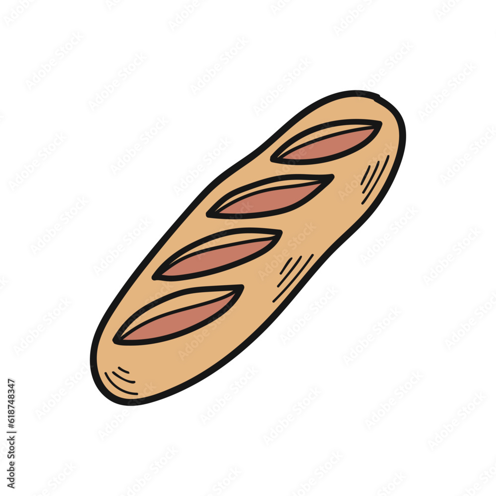 isolate hand drawn bakery bread vector isolate hand drawn bakery bread vector