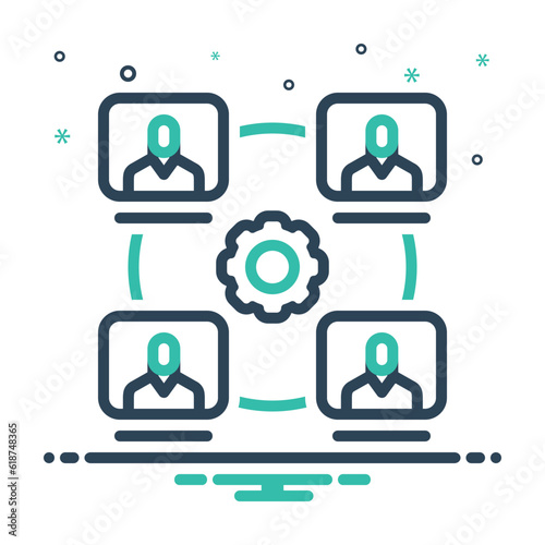 Mix icon for collaborative