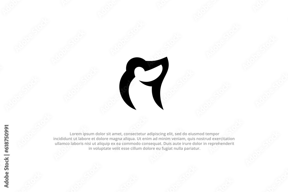 logo abstract letter a bear logo abstract letter a bear