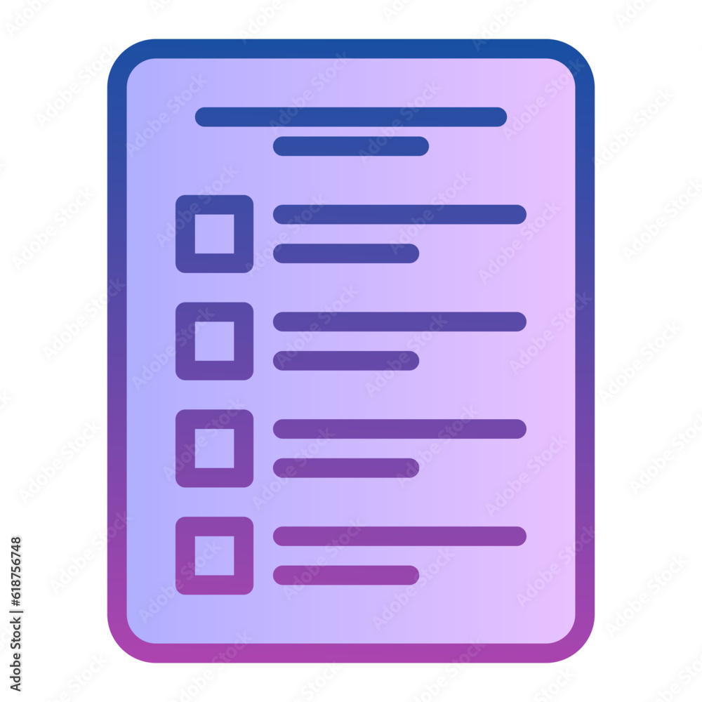 test icon, flat outline gradient icon style test icon, flat outline gradient icon style