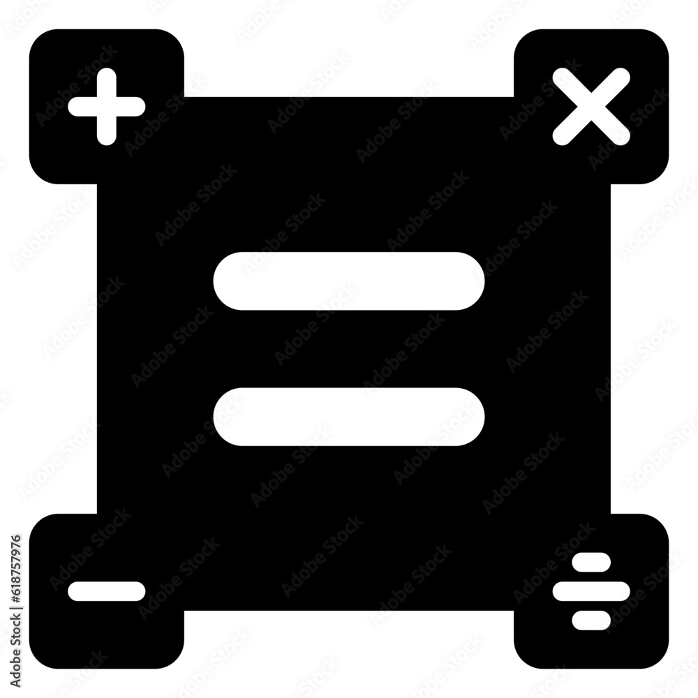 Fototapeta premium formula icon, glyph icon style