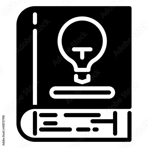 book icon, glyph icon style