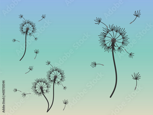 Abstract background dandelion design for decoration design.