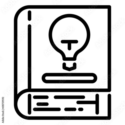 book icon, line icon style