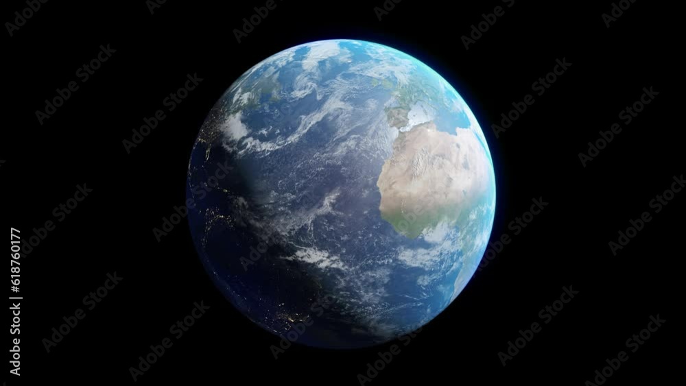 Spinning Planet Earth. Seamless loop animation with alpha channel Spinning Planet Earth. Seamless loop animation with alpha channel