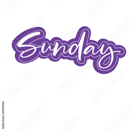 Days of the week Sunday silhouette