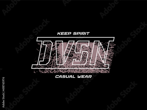 Streetwear clothing division typography vector template graphic tees ready for print