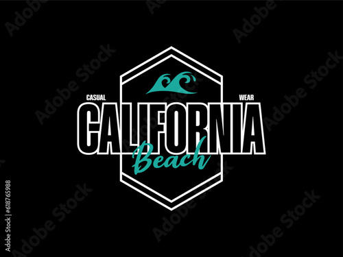 Streetwear clothing California typography vector template graphic tees ready for print