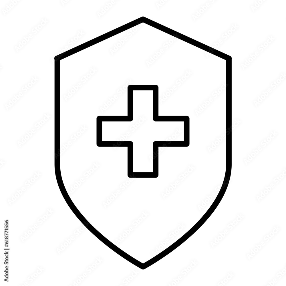 Fototapeta premium medical insurance icon