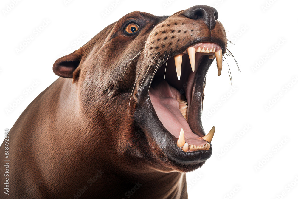 Obraz premium Sea otter. Transparent background. generative AI