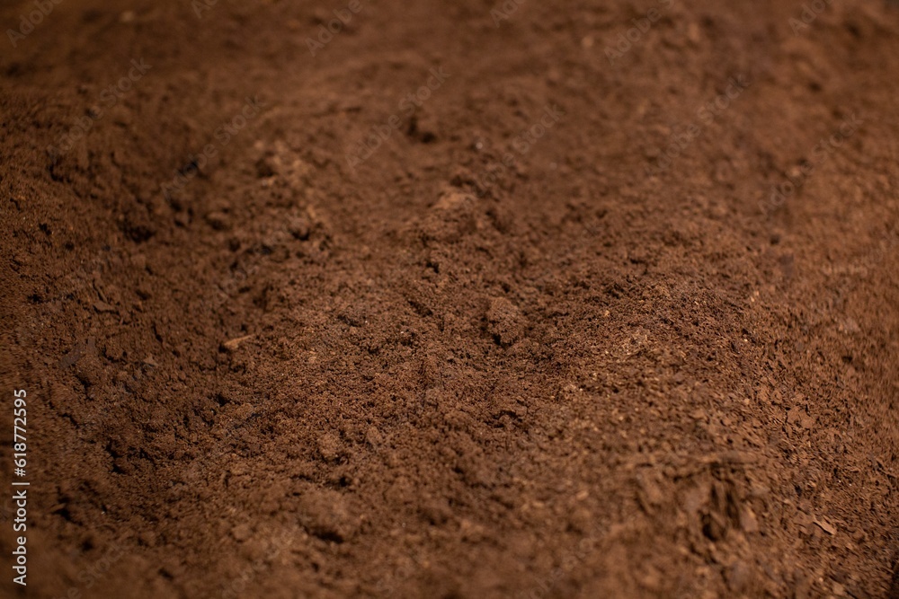 Closeup of natural cocoa powder texture Closeup of natural cocoa powder texture