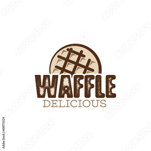 Delicious waffle logo design