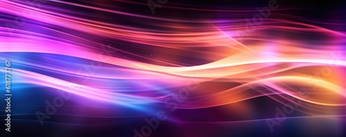 Abstract Neon Lights Motion Exposure Capture Background