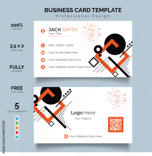 Double sided business card design template . flat gradation business card inspiration. Elegant business card with golden lines pattern. Luxury view with nature co