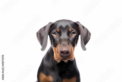 An AI generated illustration of a medium-sized dog staring at the camera