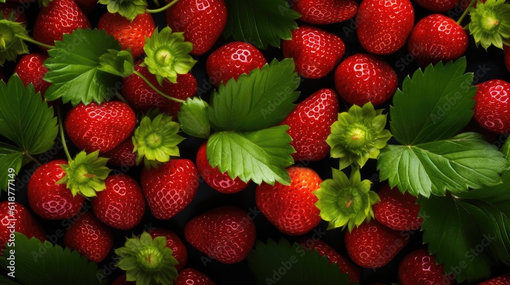 Fresh Strawberry Seamless Background Fresh Strawberry Seamless Background