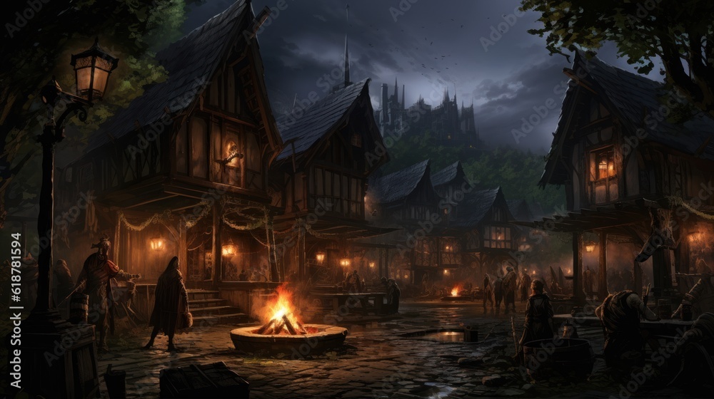 Fototapeta premium Beautiful Game Environment Art