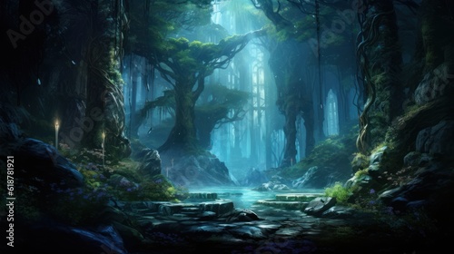 Obraz na płótnie Beautiful Game Environment Art
