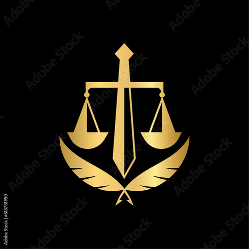 Modern creative and high professional Law firm logo design.