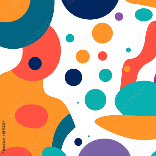 Children's bright modern abstraction for background