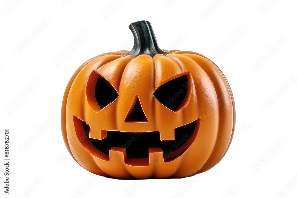 Fototapeta premium Halloween pumpkin on a transparent background