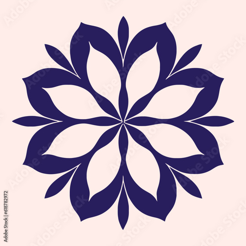 flower logo vector simple abstract flat mandala tattoo plant color blossom floret bloom stencil